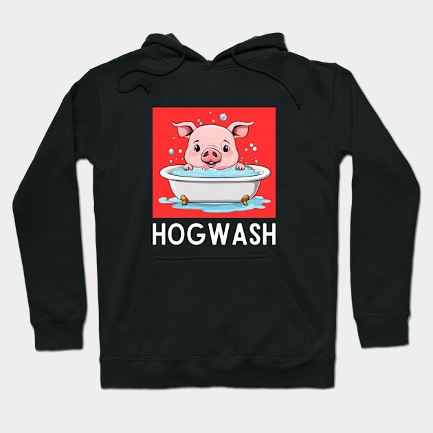 Hogwash | Pig Pun Hoodie by Allthingspunny